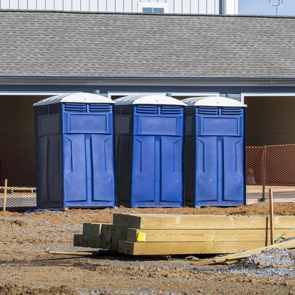 Heavy-duty construction site porta potty in Bellefonte, Pennsylvania