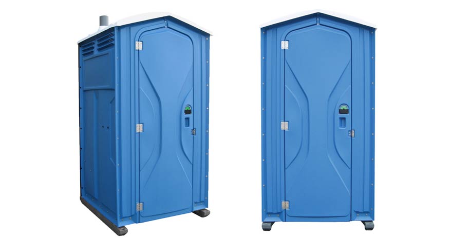 Long-term porta potty units on site in Bellefonte, Pennsylvania